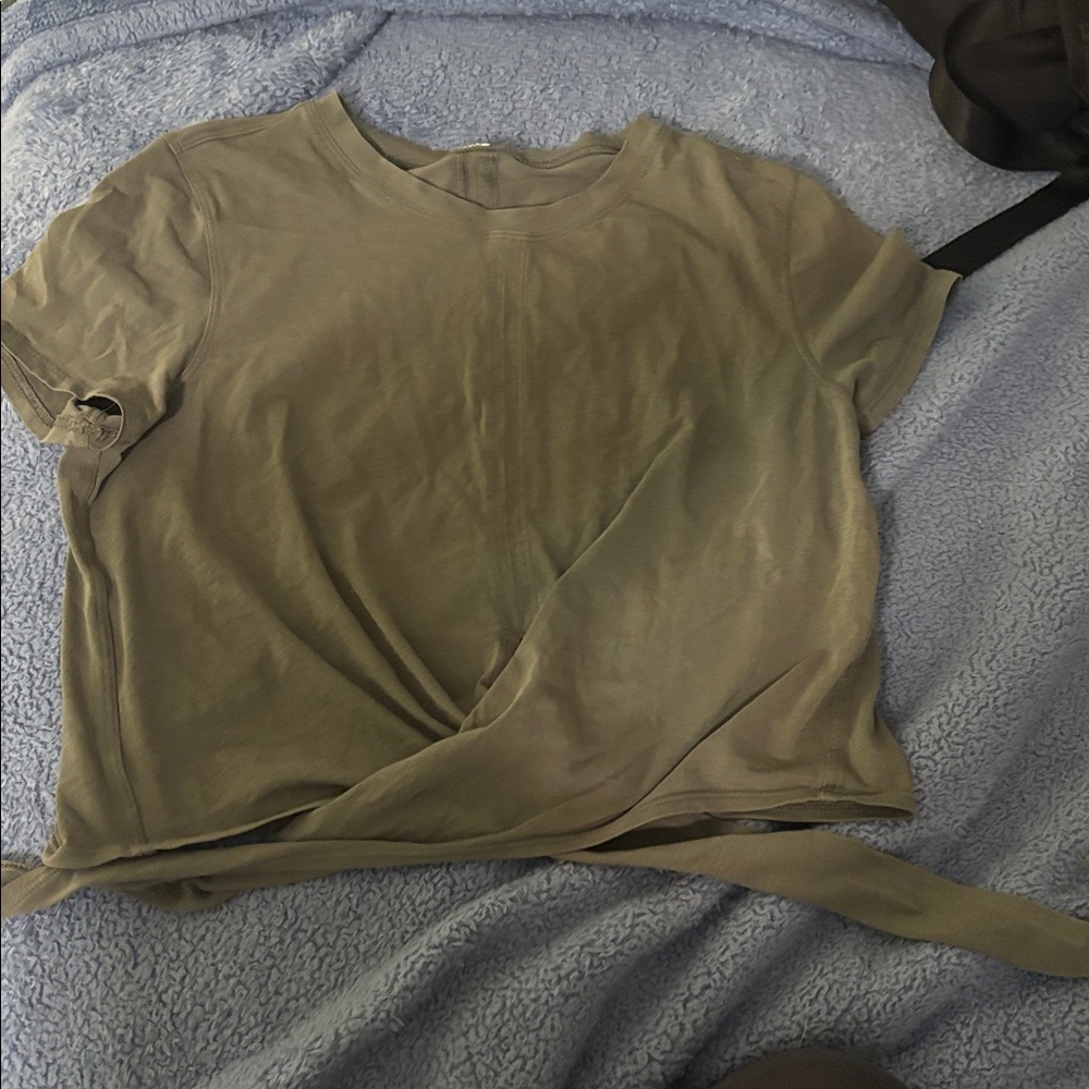 Lululemon Olive green tie top